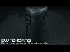 مكبر الصوت اللاسلكي المضخم LED 12W مقاوم للماء IPX7 مع وظيفة TWS