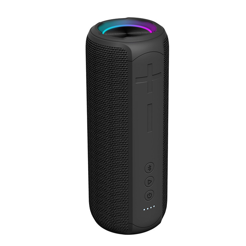 أضواء LED سماعة بلوتوث لاسلكية محمولة IPX7 مقاومة للماء تدعم TF BT AUX