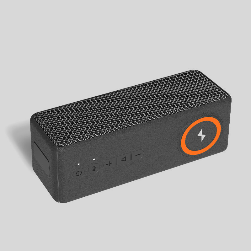 22.4 X 7.9 X 8.4 سم مكبر صوت شاحن لاسلكي متوافق مع MP3 / WMA / WAV / APE / FLAC