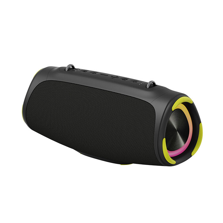 60W Waterproof Bluetooth Speaker with RGB LED Light and Wireless Bass for Outdoor Use