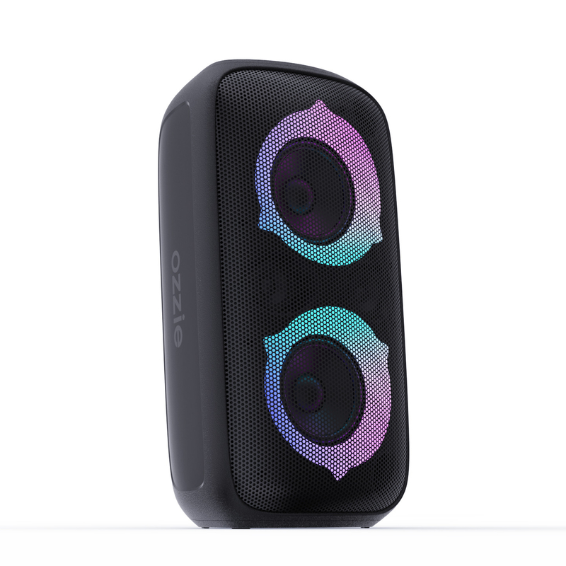IPX4 مقاوم للماء مكبر صوت للحفلات خارجي سوبر باس 60 واط لون أسود
