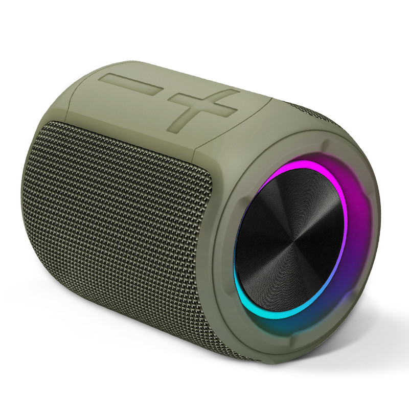 2200mAh TWS مكبر صوت بلوتوث لاسلكي محمول مع أضواء RGB LED ملونة
